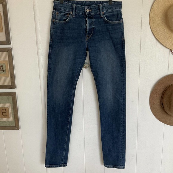 Buck Mason Other - Buck Mason Maverick Slim 14oz Double Dipped Denim Jeans 30 x 34 Dark Wash 12101